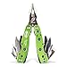 Multitool, iMiMi 9 in 1 Pocket Folding Alloy Multifunctional Combined Pliers with Knife, Screwdriver, Saw, Opener for Fishing, Hiking, Camping, Survival, Emergency - Green