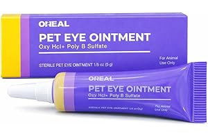 OHEAL Pet Eye Care for Dogs & Cats, Gentle Eye Care Formula, for Animal Use Only, 1 Tube, Net Wt. 1/5 oz (5 g)
