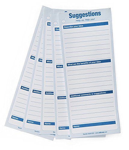Adir refill suggestion box cards (50 pk)