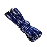 [Hand made] 9mm wide Thread Glitter Sparkle Shoelaces Shoe Laces Strings Shoestrings for Sneaker 110cm Navy Blue
