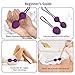 2 in 1 Kegel Exercise Weights Ben Wa Balls Sets Kegel Balls for Women Beginners & Pleasure - Doctor Recommended for Bladder Control & Pelvic Floor Exercises (Purple)