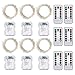 Oak Leaf Fairy Lights Battery Operated LED String Lights with Remote,19.7ft 60-LEDs, Waterproof, Warm White,6-Set.