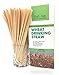 Refonia Compostable Straws, Wheat Straws, 8.5’ Pack of 200 Wheat Drinking Disposable Straws, Eco Straws for Drinks, Cocktail