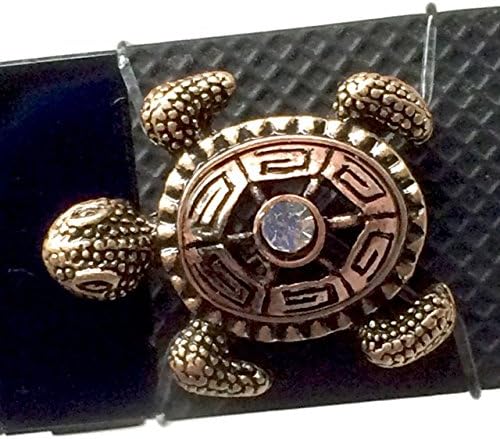 Fitband Bling Fitness Band Accessory "Sea Turtle" for Fitbit Flex 2; Flex; Alta; Charge 2; Charge; Charge HR; Garmin vivosmart and vivosmart HR (copper, gold)
