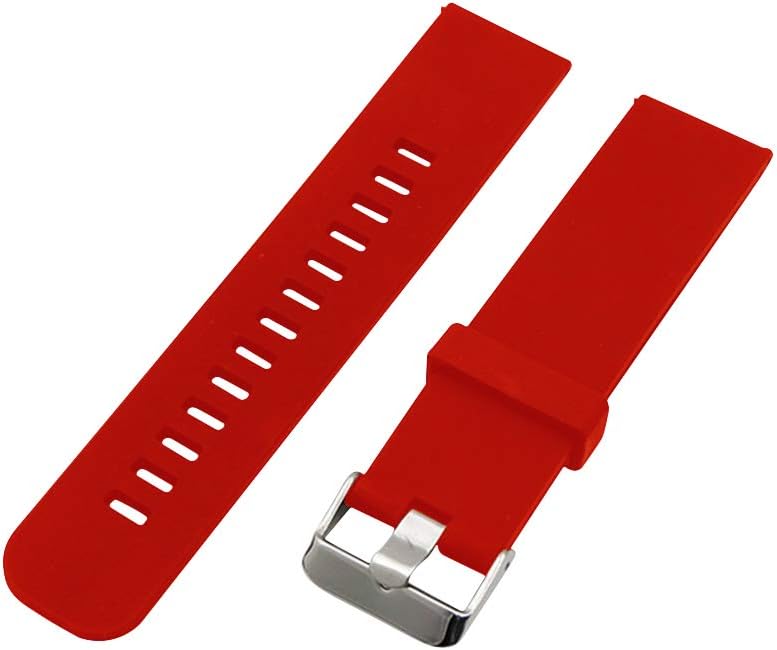 PanShui 20mm Silicone Sports Strap Band for Xiaomi HUAMI AMAZFIT Bip Youth Watch (Red)