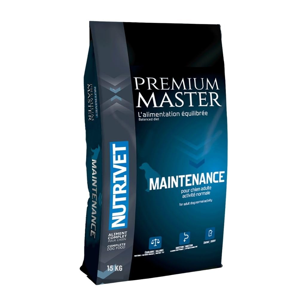 Nutrivet - Premium Master Maintenance - Adult Dog Food with Normal Activity - Chicken & Rice - 15 kg
