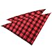 WORDERFUL Dog Bandana Bibs Pet Plaid Scarf Triangle Head Scarfs Accessories Neckerchief for Small and Medium Dog (Plaid, M)