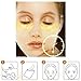 24K Gold Eye Pads 30 Pairs Crystal Gel Collagen Eye Mask For Anti-Aging & Moisturizing, Reducing Dark Circles, Puffiness (Free)