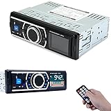 AutoLover® 12V Bluetooth Vehicle MP3 Audio Player Car Stereo In-Dash FM Radio Support USB SD card