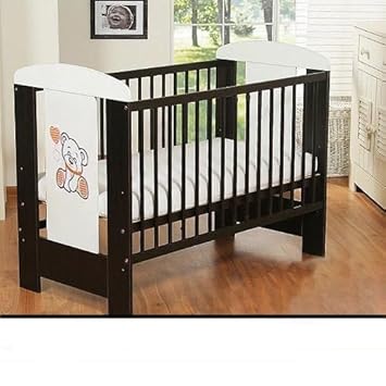 Best For Kids Gitterbett My Sweet Baby mit neuer 10 cm Matratze aus Schaumstoff TÜV Zertifiziert Geprüft, Kinderbett Babybett