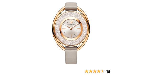 crystalline oval watch