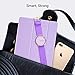 ULAK iPad 5th/6th Generation Case, Slim Protective Polka Dot Hard Back Cover, Auto Sleep/Wake, Viewing & Typing Stand Mode, Lavender, Compatible with iPad 9.7 2018/2017