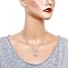 CFG ONLINE Pink Crystal Ice Skate Charm Pendant Necklace