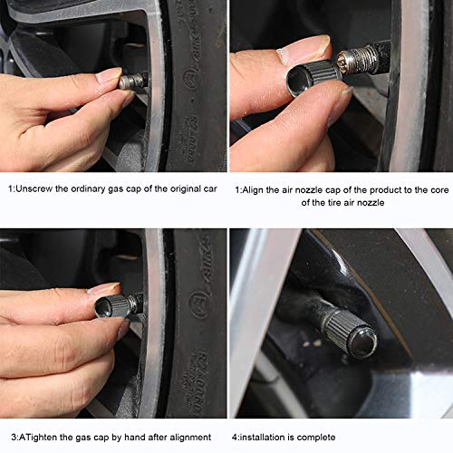 image for XBRN Tire Valve Caps (40 Pack),Universal Stem Covers for Cars, SUVs, B