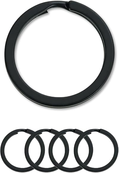 Tectonic 32mm Large Key Rings Heavy Duty 4 Pack Keychain Hoops