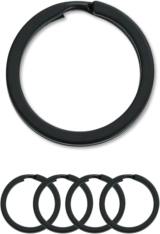 Tectonic 32mm Large Key Rings Heavy Duty 4 Pack Keychain Hoops