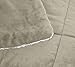 AmazonBasics Micromink Sherpa Comforter Set - Ultra-Soft, Fray-Resistant -  Twin, Taupe