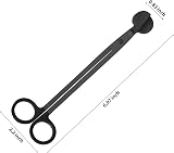 Ninoclar Wick Trimmer Stainless Steel Candle Wick Cutter Black 18 cm view 2