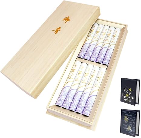 Amazon 電報屋のエクスメール 線香 銘香芝山 と 漆芸電報 のセット 日本香堂 桐箱 お線香 贈答用 進物用 お供え ギフト 贈り物 葬儀 お彼岸 法事 法要 お盆 お悔やみ 電報 弔電 台紙 372 漆芸電報 追悼 線香 オンライン通販