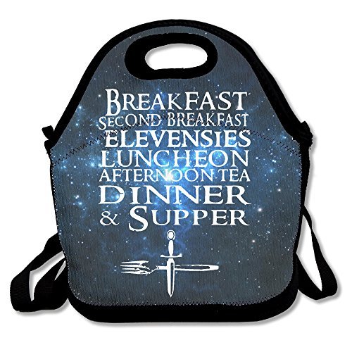 The Seven Daily Hobbit Meals Lunch Bag Adjustable Strap