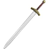 King Arthur Toy Sword,35" Medieval Longsword,Plastics Sword,Medieval Knight Costume Accessories for Renaissance Props