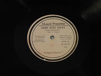 Phillis Dillon The A Team Wide A Wake In A Dream Don T Stay Away Instrumental Vinyl 12 Element Promotion Ekrd 001 Amazon Com Music