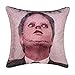 Merrycolor The Office Throw Pillow Cover Dwight Schrute Mask Sequin Pillowcase Mermaid Decorative Cushion Cover Funny Gag Gifts 16 X 16 Inch