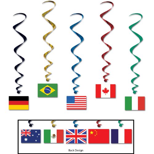 International Flag Whirls   (5/Pkg) - //medicalbooks.filipinodoctors.org