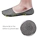Mens No Show Socks 6 Pack Low Cut Cotton Socks with Full Silicone Non-slip Grip