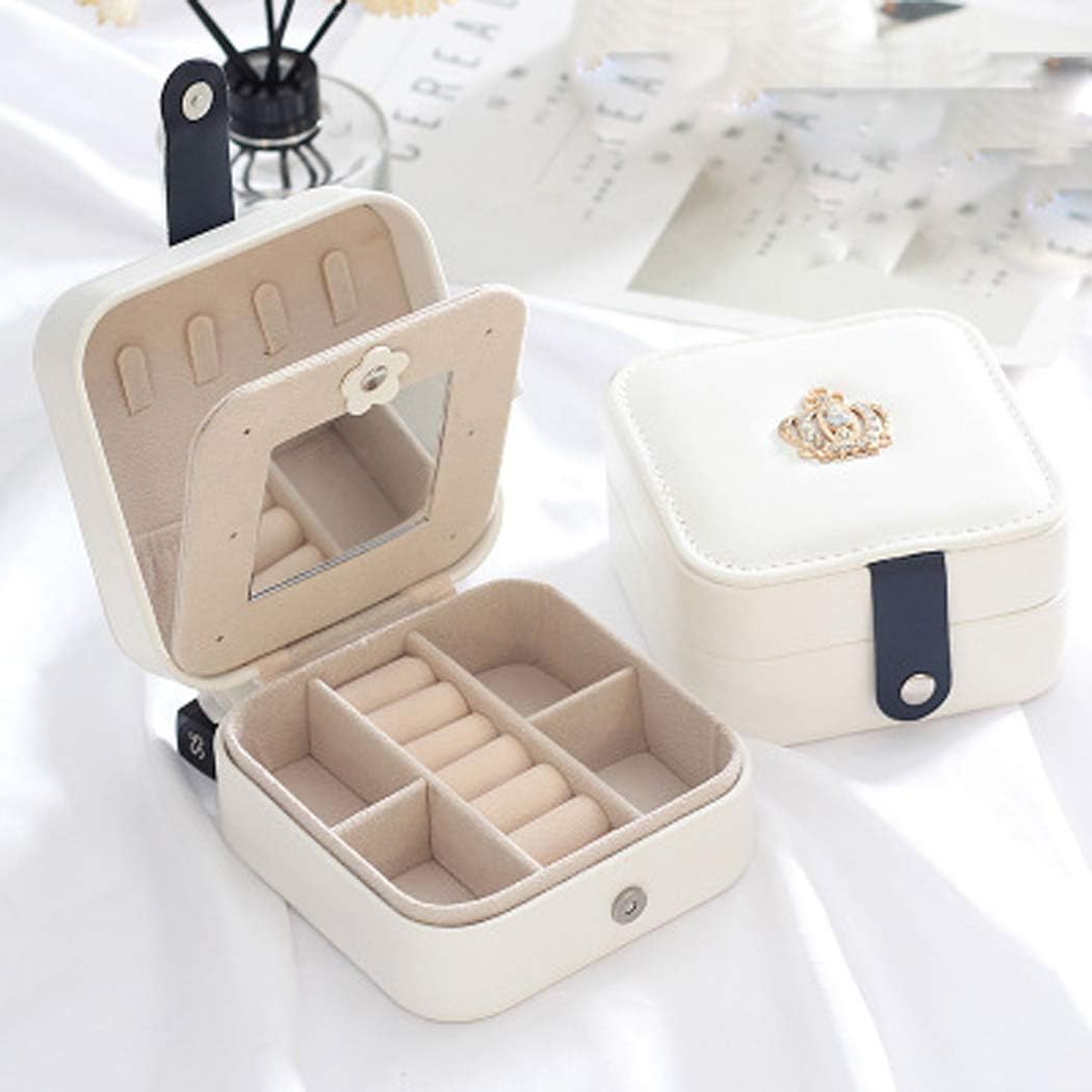 PLMOKN Travel Jewelry Case,Small Jewelry Box,Portable Jewelry Box