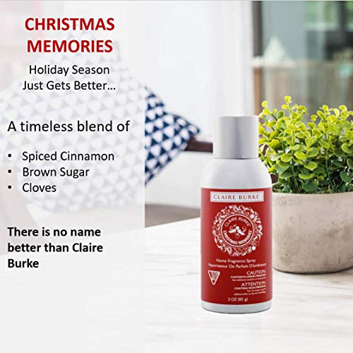 Claire Burke 'Christmas Memories Home Fragrance Spray 3 Ounces - Pack of 6