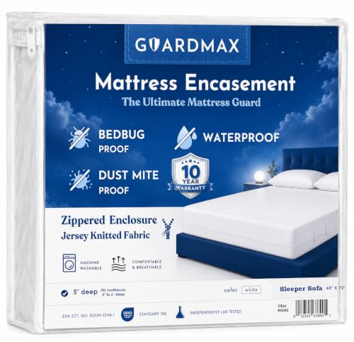 Guardmax Sleeper Sofa Mattress Protector Zippered