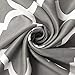 Melodieux Moroccan Fashion Room Darkening Rod Pocket Window Curtain Valance, 52 by 18 Inch, Grey (1 Panel)