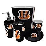 NFL 5pc Rich Colorful Resin Bathroom Accessories Set