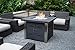 Pleasant Hearth OFG901T Montreal Square Gas Fire Pit Table, 38