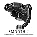 Zhiyun Smooth 4 3-Axis Handheld Gimbal Stabilizer, Integrated Control Panel Design iPhone Android Smartphones GoPro, Object Tracking Vertigo Shot(Hitchcock Zoom) More