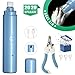 Dog Nail Grinder, 2 Speed LED Electric Dog Nail Trimmer Rechargeable Painless Pet Nail Clipper Paws Grooming Kit for Small Medium Animals Dogs Cats, 3 Grinding Ports