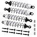 4-Pack HobbyPark Aluminum Front & Rear Shock Absorber Assembled For AXIAL SCX10 Option Hop-Up Parts Replacement