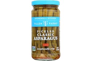 Tillen Farms Pickled Spicy Asparagus, 12-Ounce Bottles (Pack of 6)