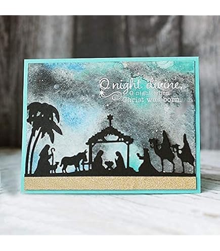 Snowman & Trees Frame Metal Cutting Dies - DIY Scrapbooking, Card Making, Embossing Stencils (5.5x4.25 Inch)