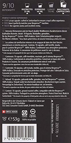 Café Royal Ristretto 100 Kapseln für Nespresso Kaffee Maschine - 9/10 Intensität - UTZ-zertifiziert Kaffeekapseln aus… – Bild 3