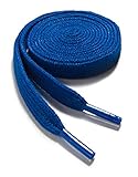 OrthoStep Narrow Flat Athletic 54 inch Royal Blue Shoelaces - High Durability Shoe and Sports Shoelaces 2 Pair Pack