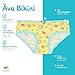 Lucky & Me Ava Little Girls Bikini Underwear, Multi-Color 6 Pack, Tagless, Soft Cotton, 4/5