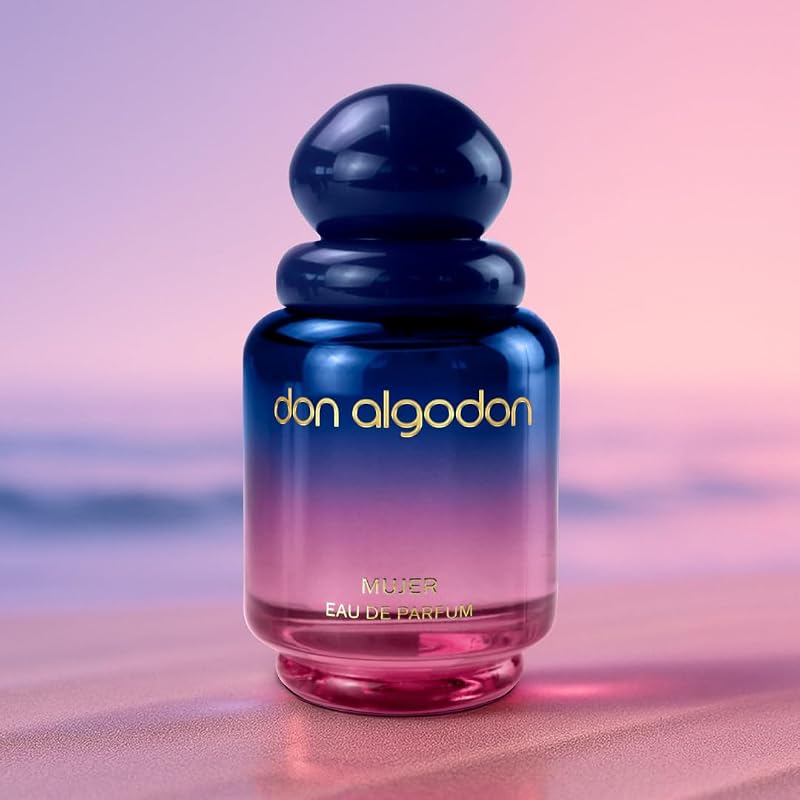 Don Algodón Set Eau de Parfum Mujer | 100 ml + 30 ml | Perfume floral gourmand con lirios del desierto, coco e iris | Fragancia intensa, femenina y elegante | Ideal para regalo
