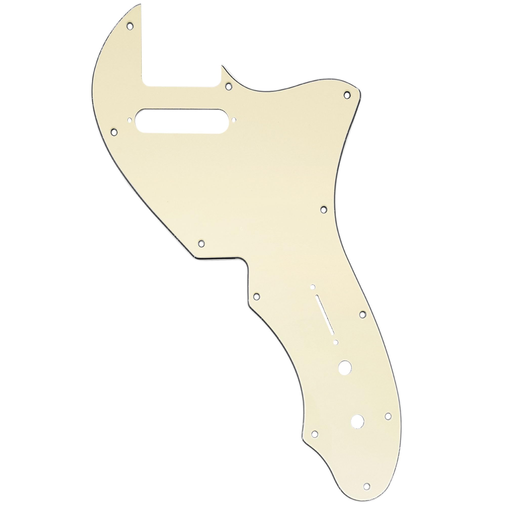 Musiclily Pro 11 Holes Guitar Pickguard For USA Fender 69 Tele Thinline Style Electric Guitar, 3Ply Cream โ image 1