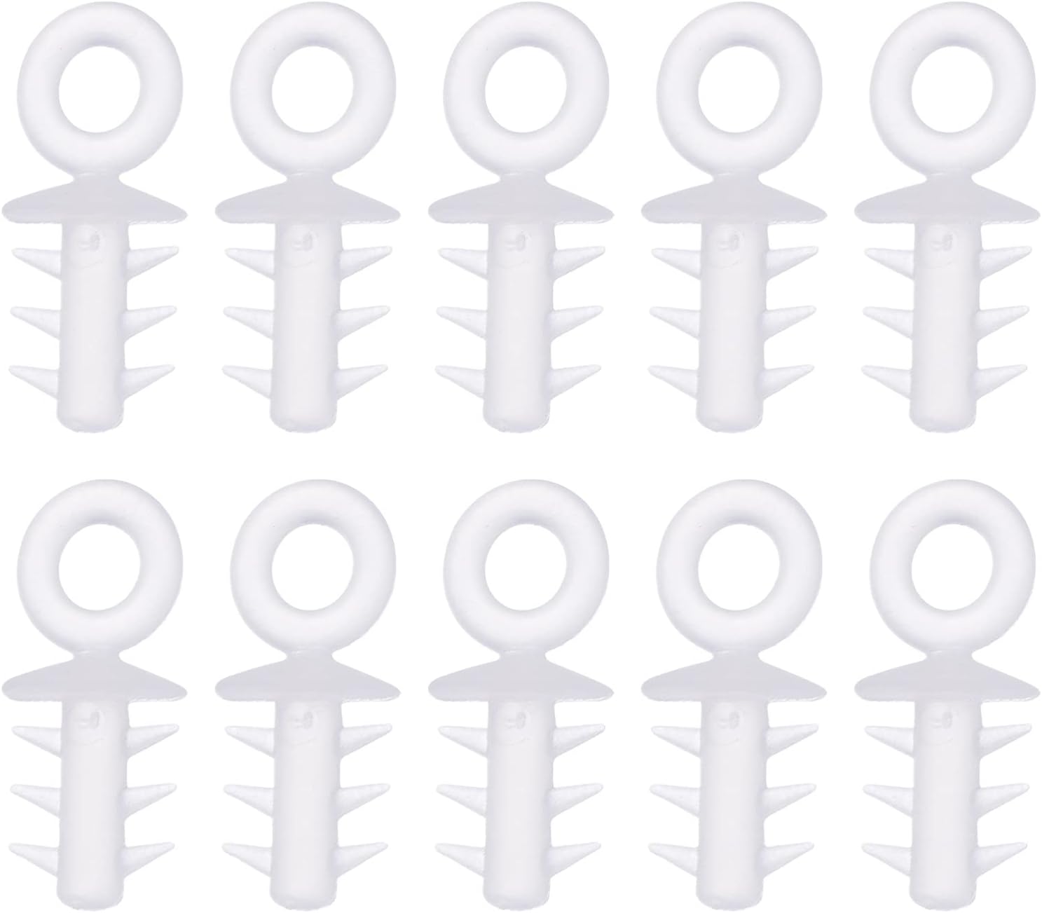 Ornament Hooks - Fillable Ornament Balls Caps Christmas Ornament Hanger Snap Locking String 200pcs Plastic Precut Hanging Ropes Fasteners Baubles Ball Stems for Christmas Tree Ornament Decorations