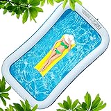 santabay Inflatable Swimming Pool, 120" X 72" X