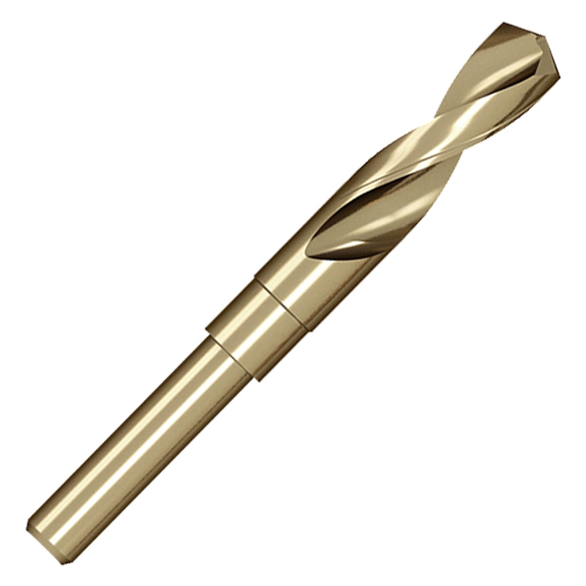 Meccion HSS Cobalt Drill Bit 17.5mm Reduced Shank Twist Drill Bit for Metal, Stainless Steel, Aluminium, Wood, Plastic, Non-Ferrous Etc. — image 1