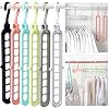 Closet Organizers and Storage, Pack of 6 Multifunctional Closet Organizer Magic Space Saving Hangers with 9 Holes Closet…