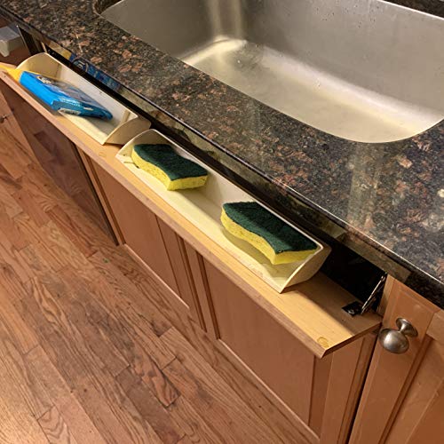 One Pair of SoftClose Hidraulic SinkFront TipOut Tray Hinges, Zinc